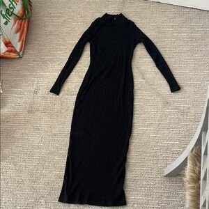 Whistles Elegant Black Long Sleeve Dress